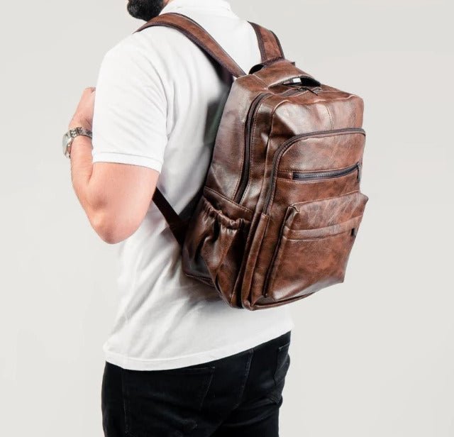 Mivor Executive Leather Backpack Cargo - Mivor