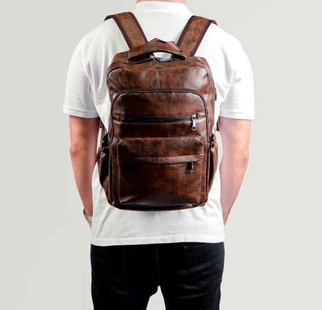 Mivor Executive Leather Backpack Cargo - Mivor