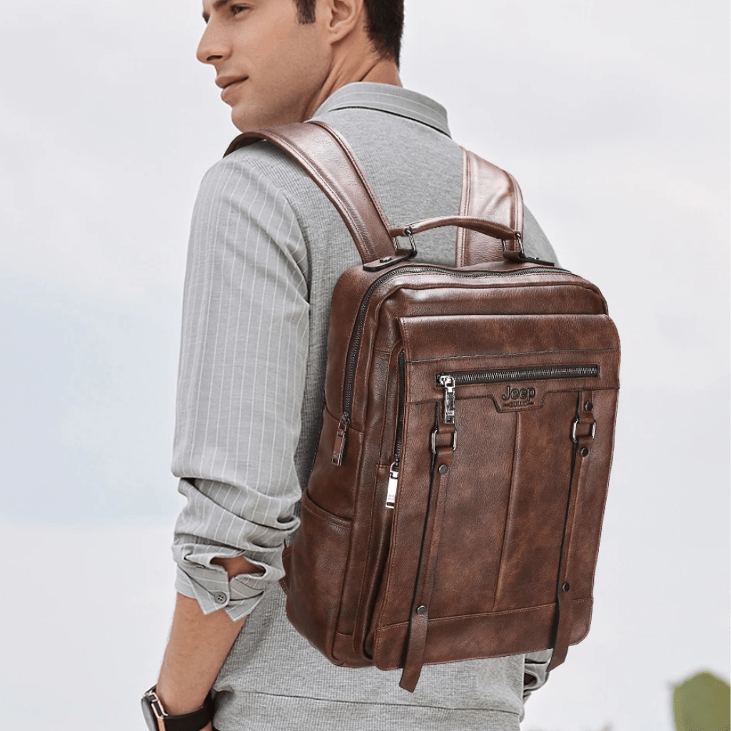 Mivor Executive Leather Backpack Jeep - Mivor