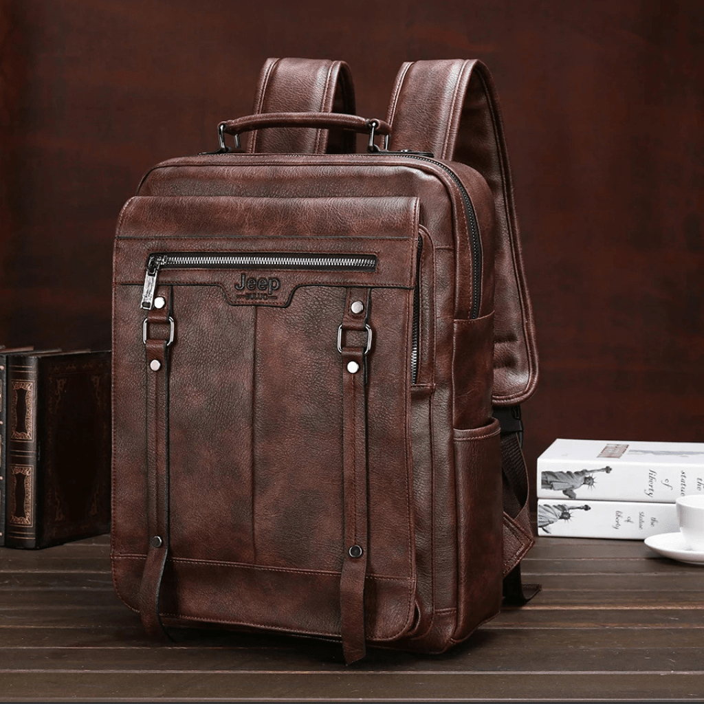 Mivor Executive Leather Backpack Jeep - Mivor