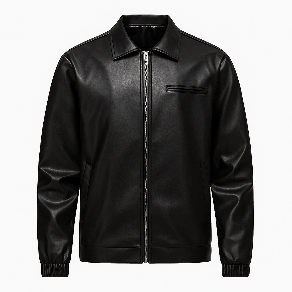 Mivor Line Men's Leather Jacket - Mivor