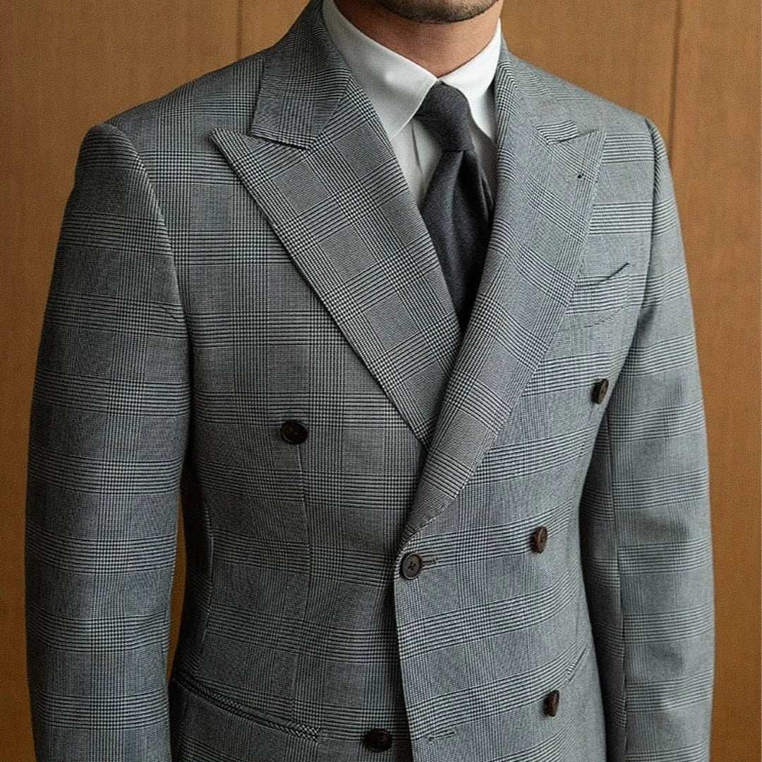 Mivor Men's Double - Breasted Blazer - Mivor