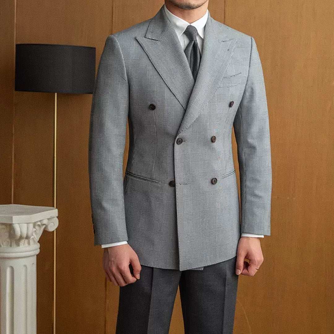 Mivor Men's Double - Breasted Blazer - Mivor