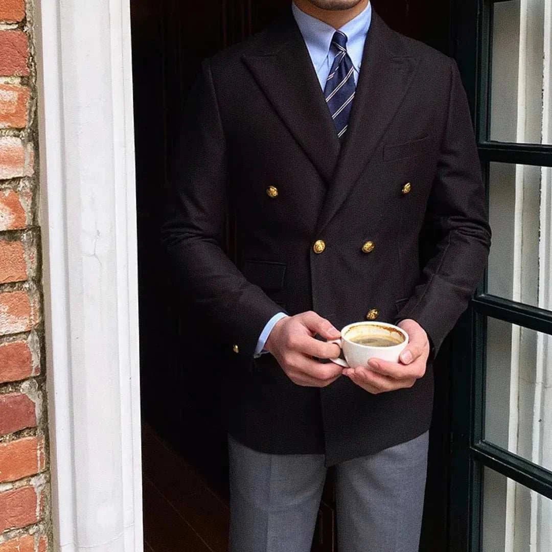 Mivor Saint Men's Double - Breasted Blazer - Mivor