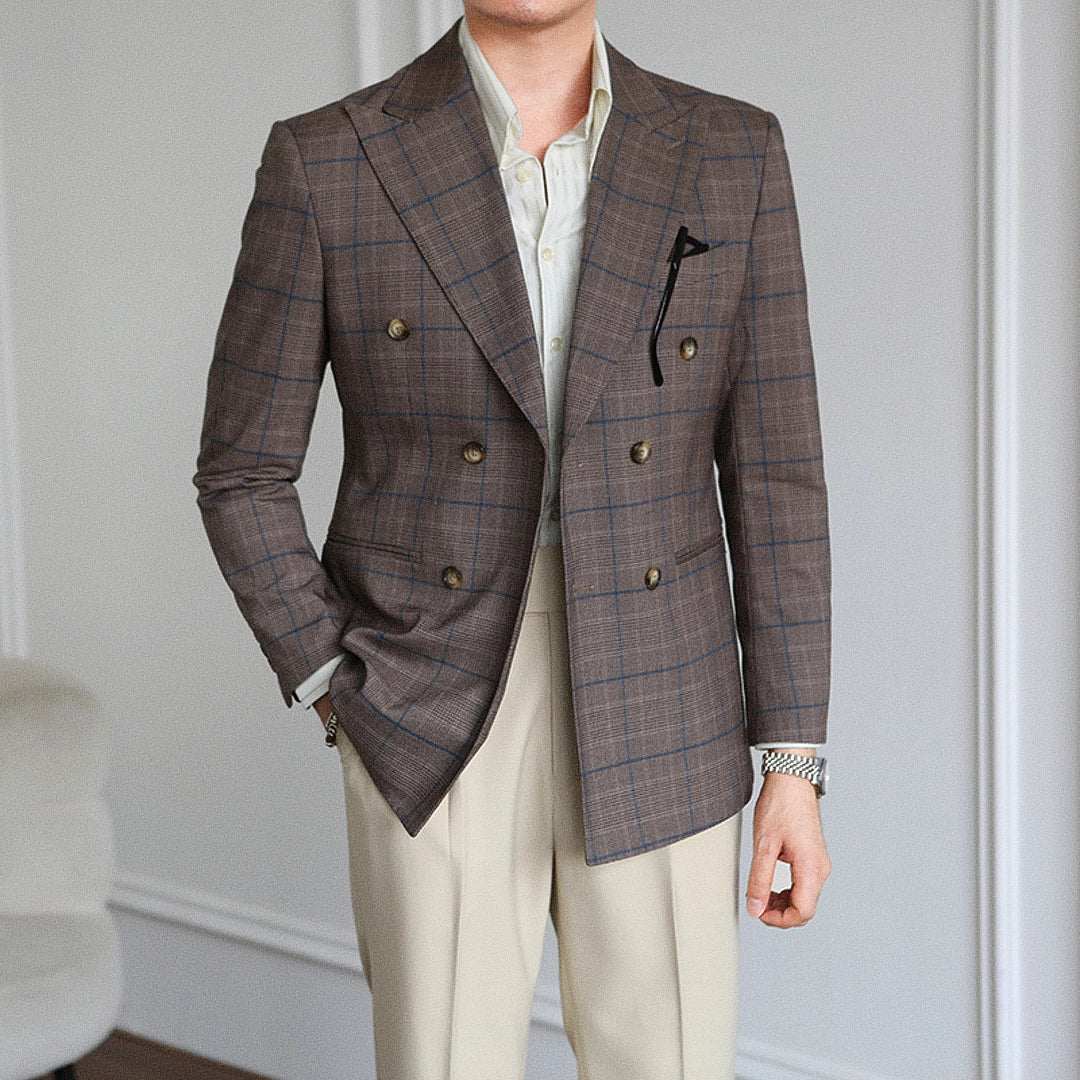 Mivor Siena Men's Double - Breasted Blazer - Mivor