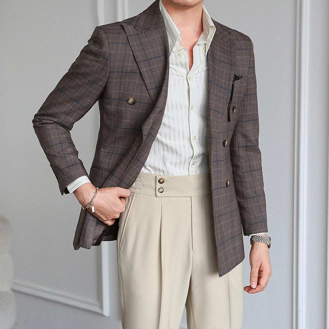 Mivor Siena Men's Double - Breasted Blazer - Mivor