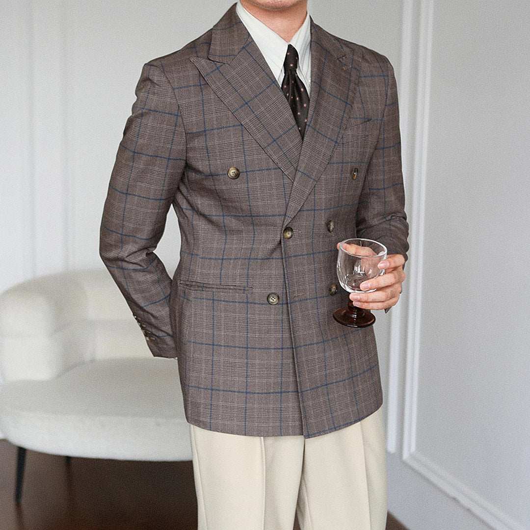 Mivor Siena Men's Double - Breasted Blazer - Mivor