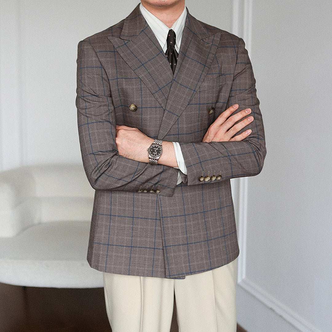 Mivor Siena Men's Double - Breasted Blazer - Mivor