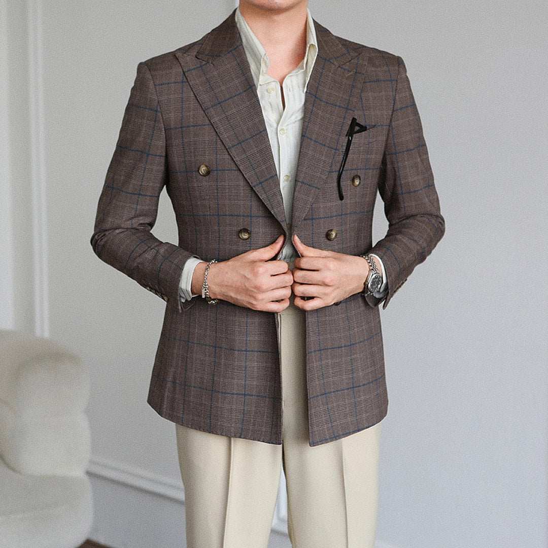 Mivor Siena Men's Double - Breasted Blazer - Mivor