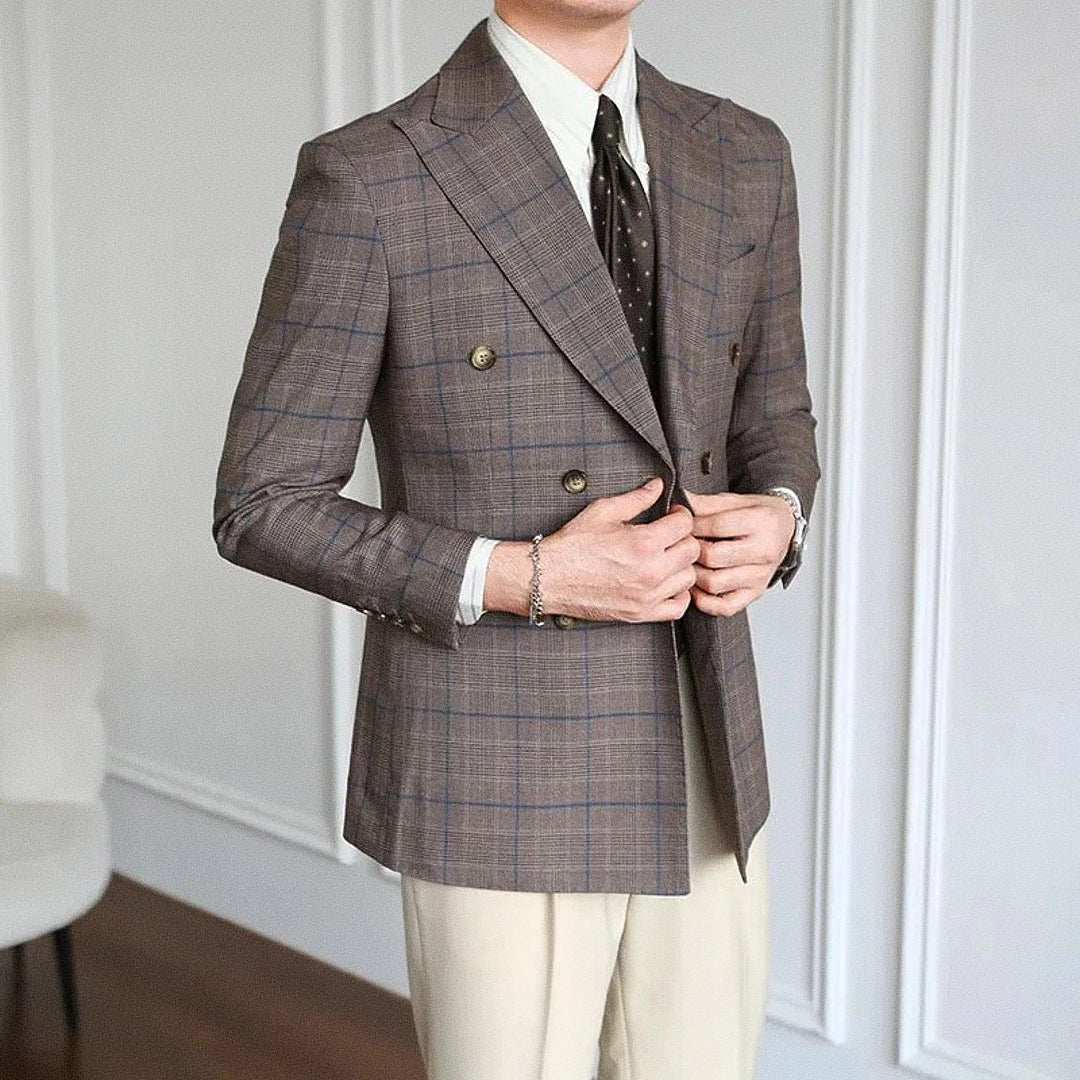 Mivor Siena Men's Double - Breasted Blazer - Mivor