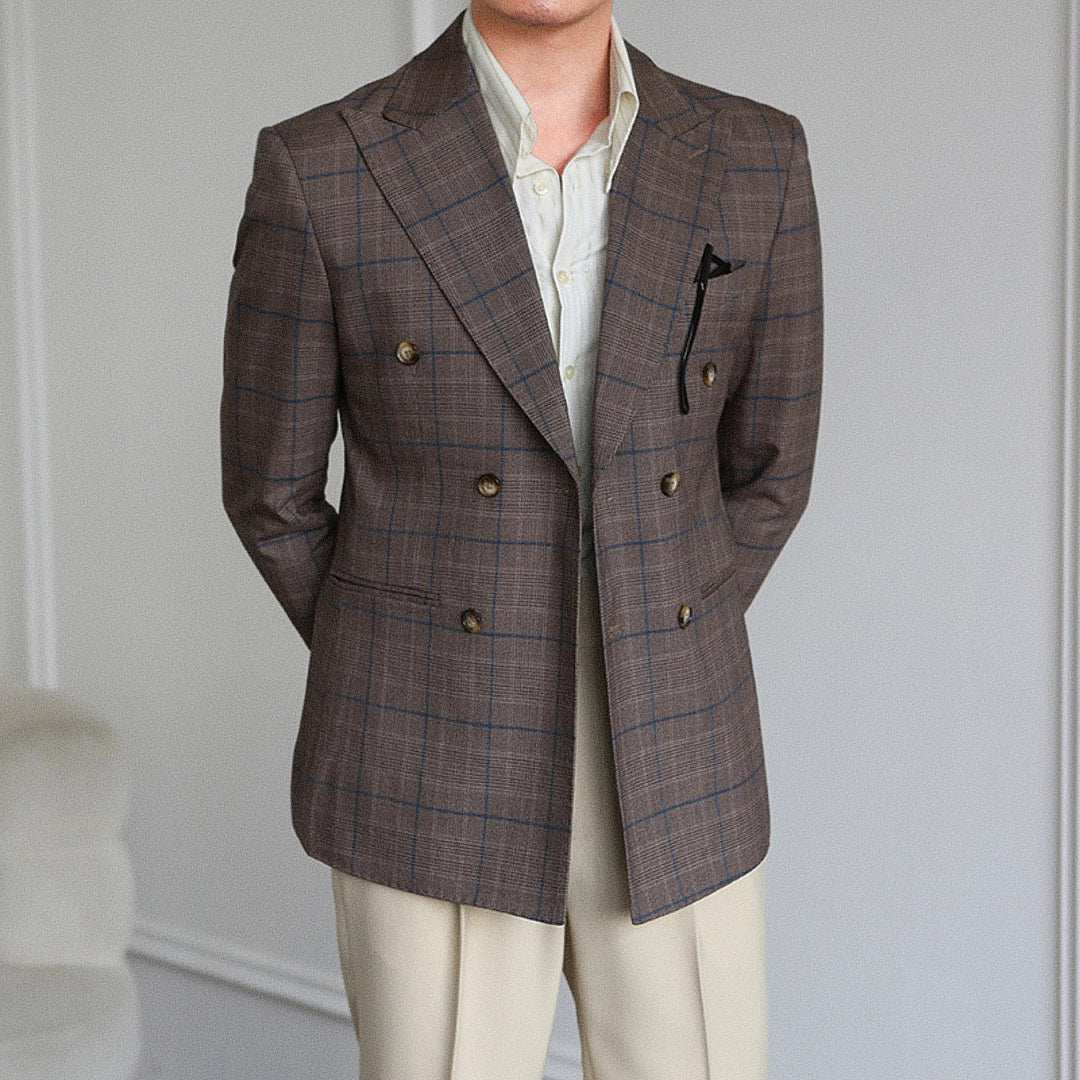 Mivor Siena Men's Double - Breasted Blazer - Mivor