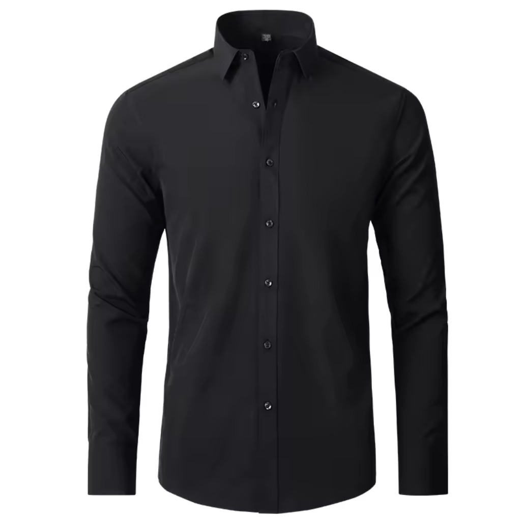 Mivor Wrinkle - Resistant Solid Dress Shirt - Mivor