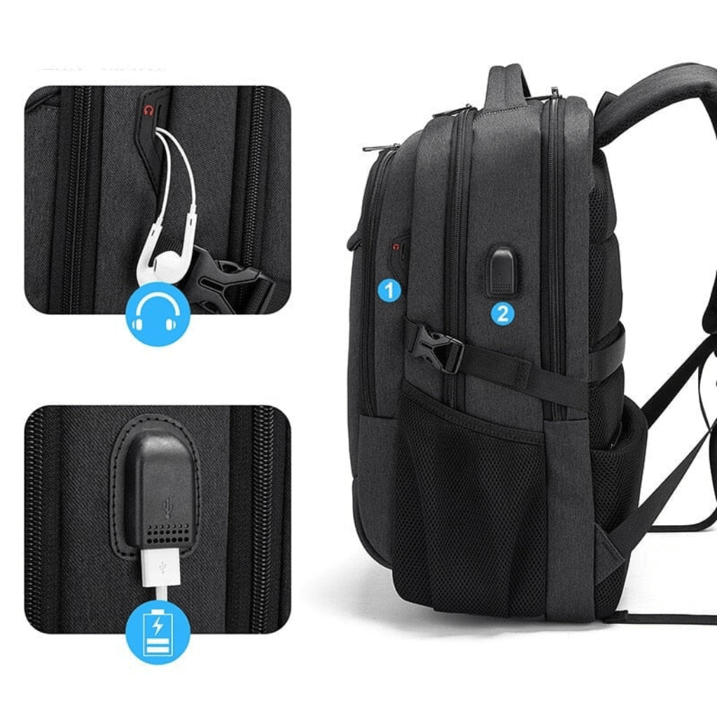 Mivor Executive Backpack with USB Port - Mivor