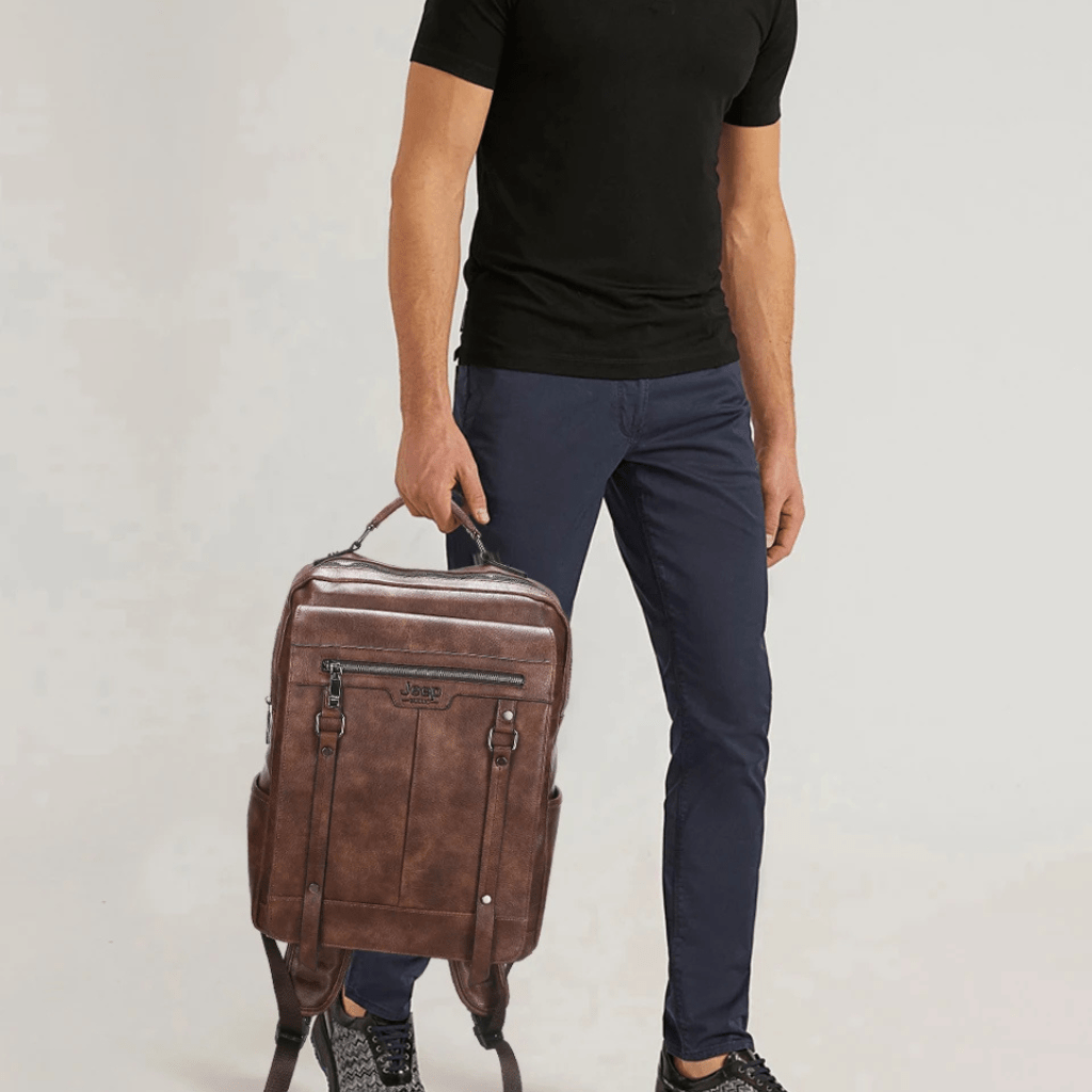 Mivor Executive Leather Backpack Jeep - Mivor