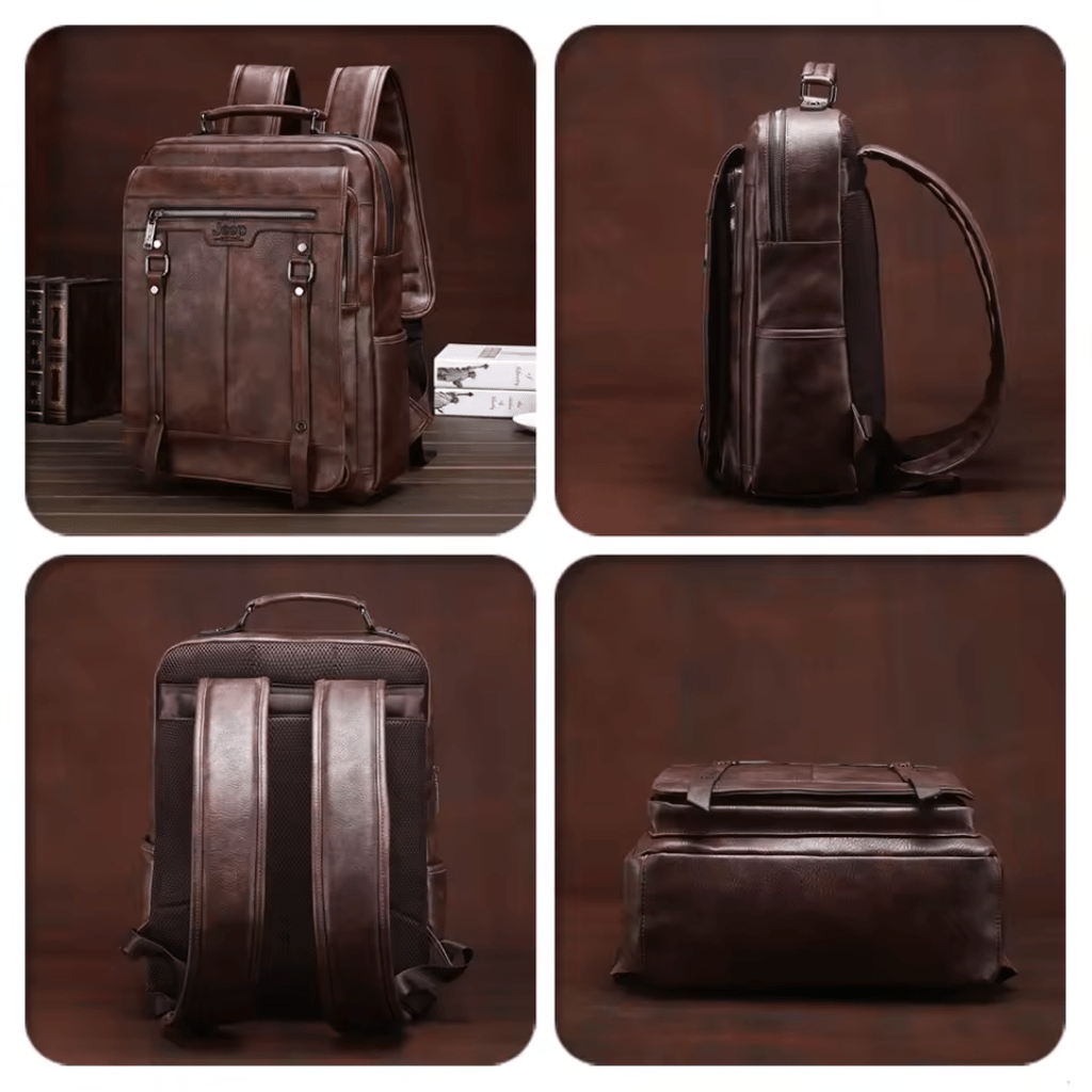 Mivor Executive Leather Backpack Jeep - Mivor