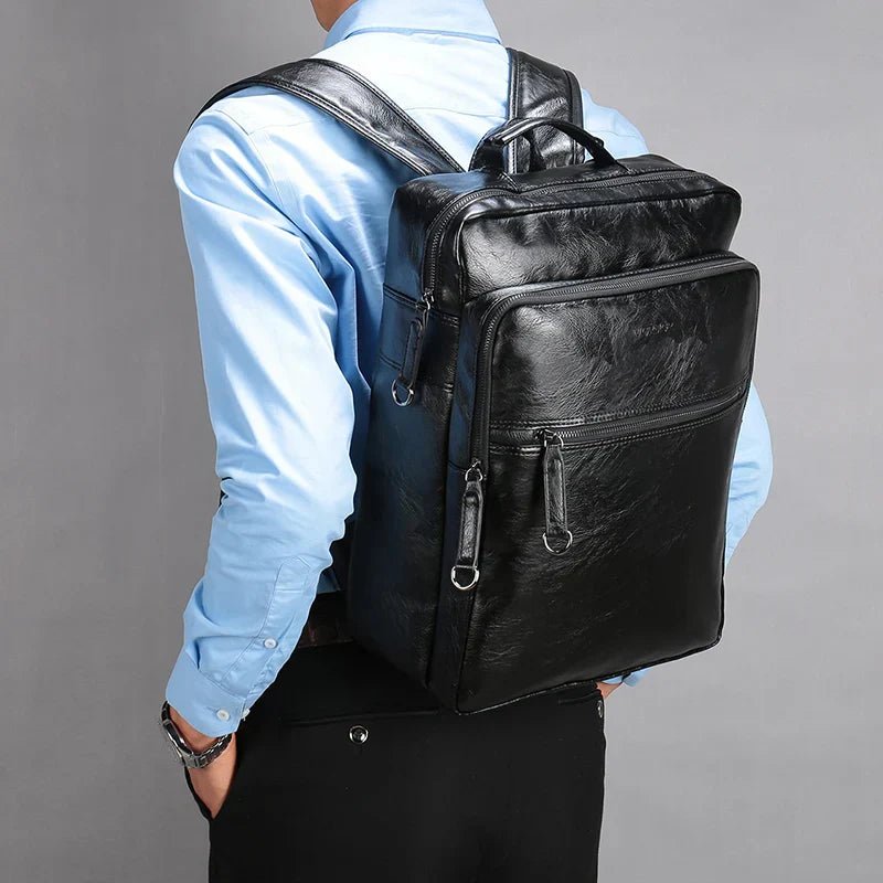 Mivor Executive Leather Backpack Leather - Mivor