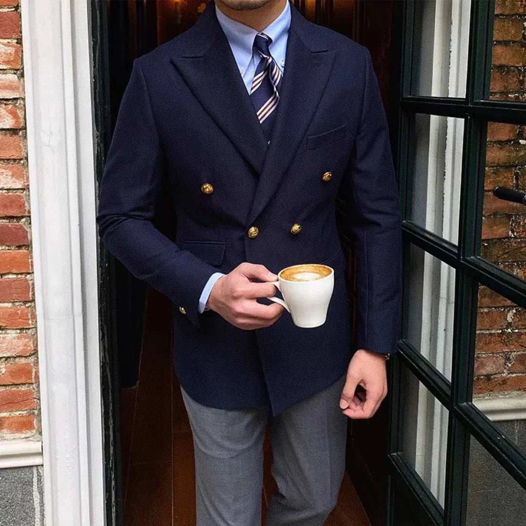 Mivor Saint Men's Double - Breasted Blazer - Mivor