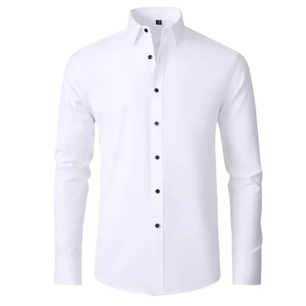 Mivor Wrinkle - Resistant Solid Dress Shirt - Mivor
