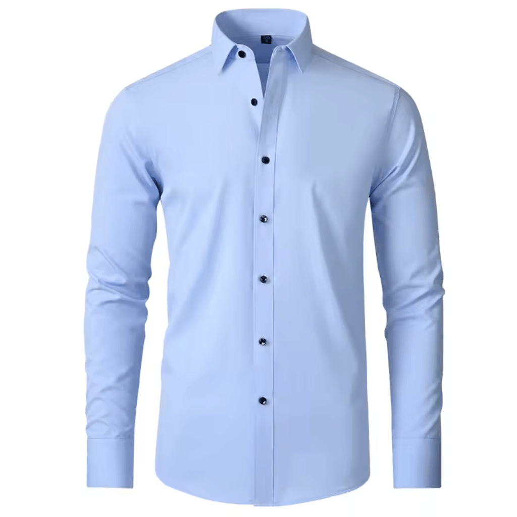 Mivor Wrinkle - Resistant Solid Dress Shirt - Mivor